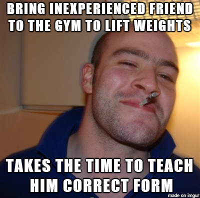 The number of people I see bringing Noobs into the weights area and not do this it was heartening to see this GGG this morning