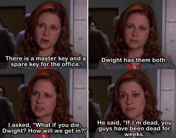 The Office is an never ending GOLDMINE of jokes