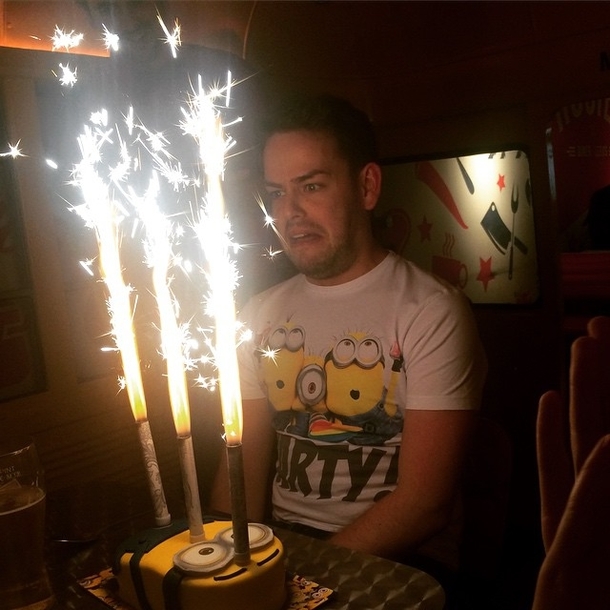 The panic as the candles lit