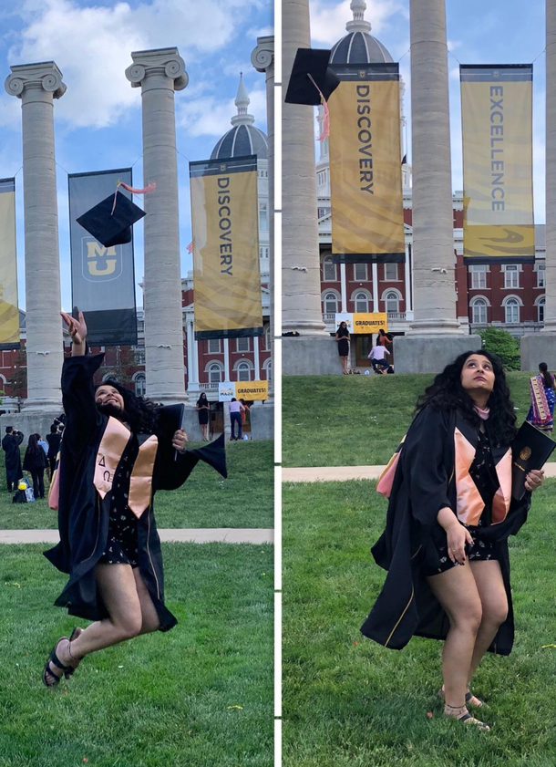 The photo my dad took versus the photo my mom took