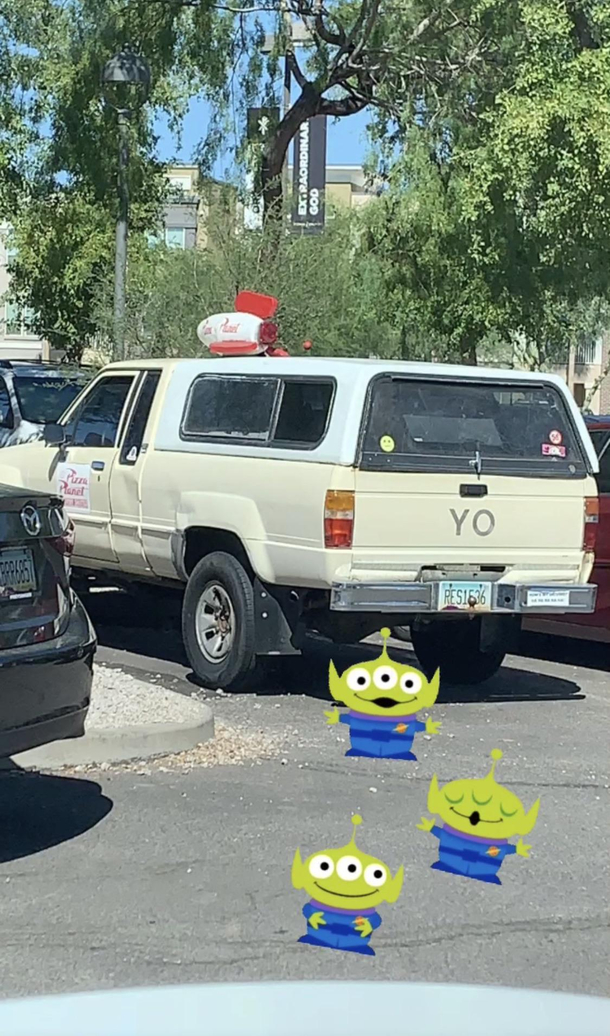 The Pizza Planet delivery truck spotted in real life