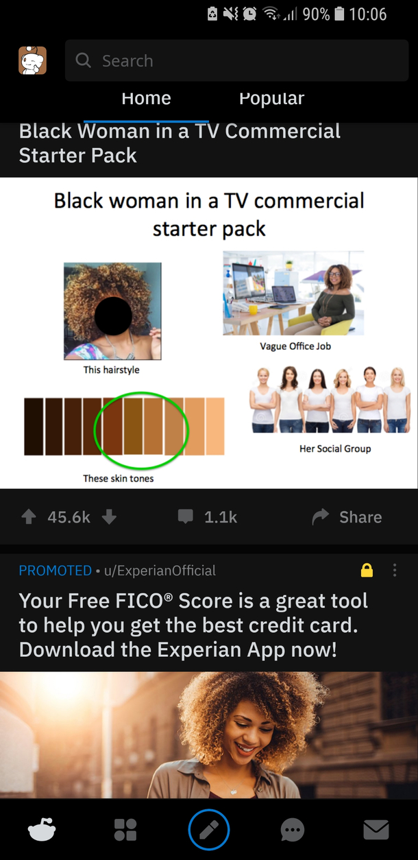 The placement of this ad is perfect