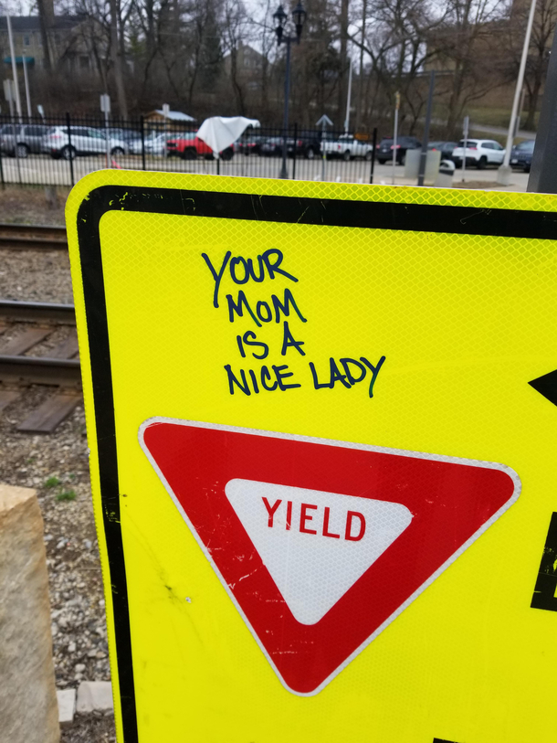 The politest graffiti ever