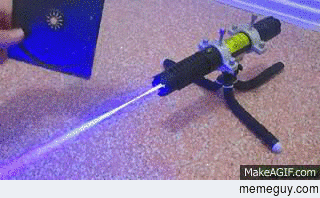 The power of a  laser