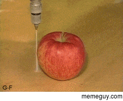 The Power of Water Slicing an Apple