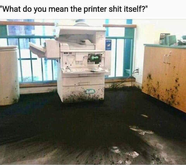 The printer did WHAT