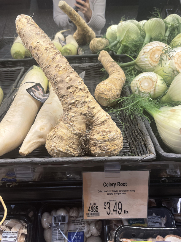 The produce section is getting more and more attractive Might try some celery root today