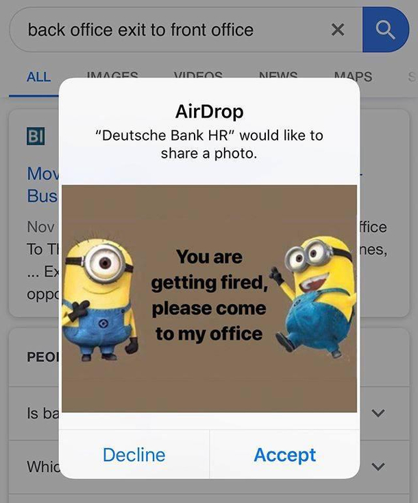 The proper use of Airdrop