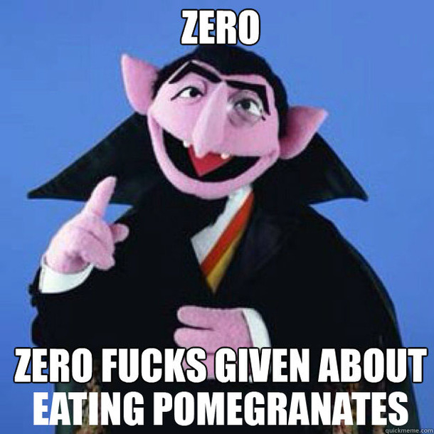 the proper way to eat a pomegranate