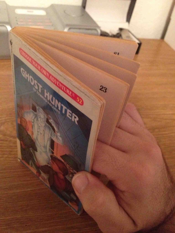The proper way to read a Choose Your Own Adventure book