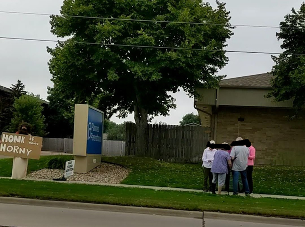 The protesters at Planned Parenthood keep moving further away from Jesus