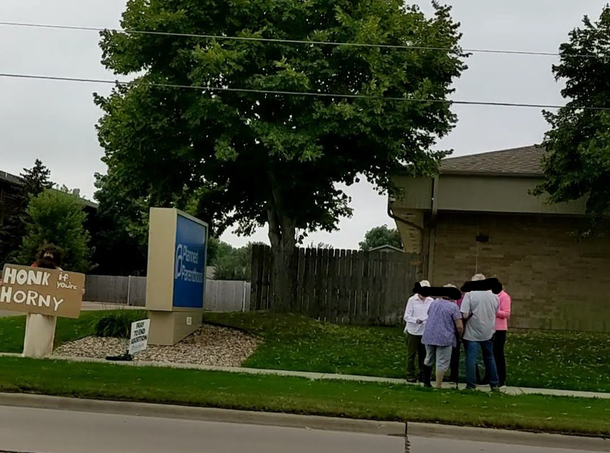 The protesters at Planned Parenthood keep moving further away from Jesus