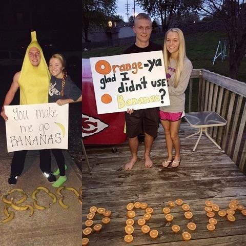 The pun that took me a year to pull off - My Junior and Senior year Promposals