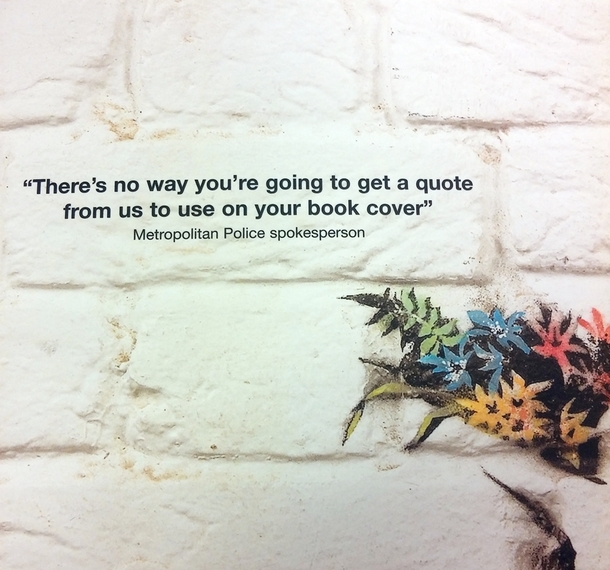 The quote on the back of this graffiti art book is hilarious