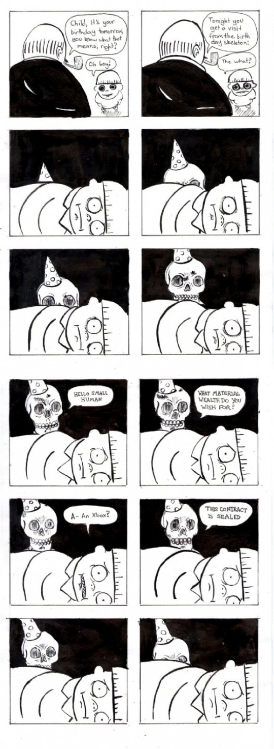 The return of birthday skeleton