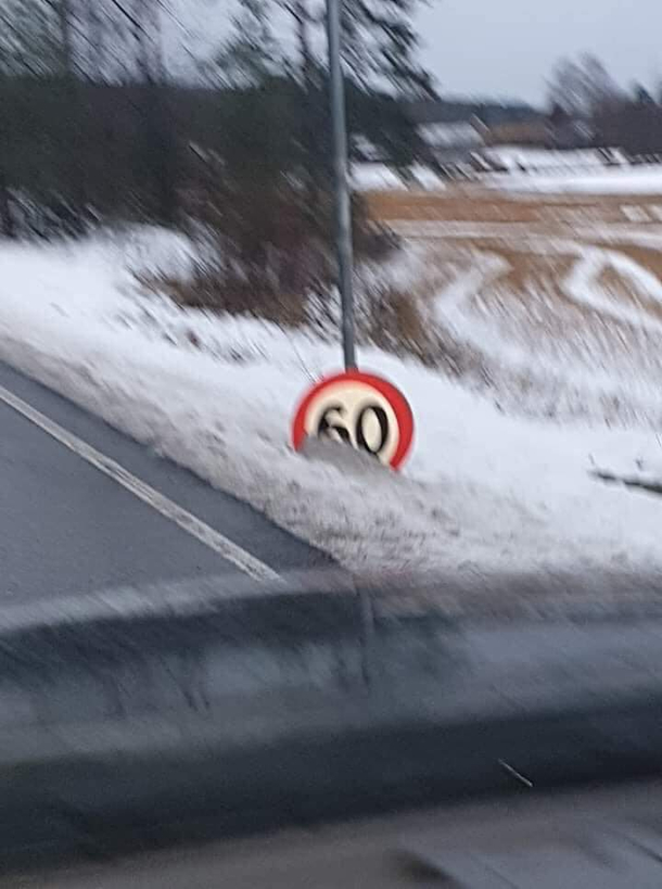 The road authorities finally lowered the speed limit