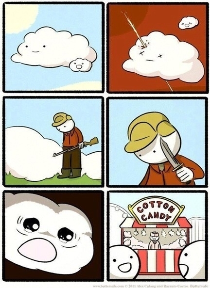 The sad truth about cotton candy