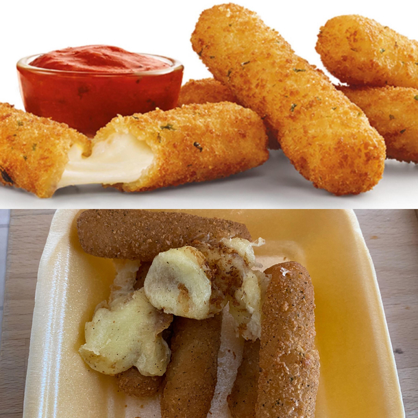 The saddest takeaway and grimmest Mozarella sticks Ive ever ordered