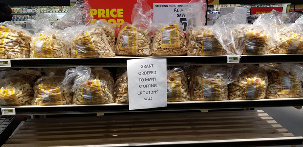 The sale at my local grocery store today
