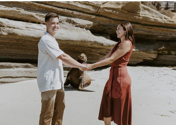 The Sea Lion wanted to make sure he gave his best wishes to my friends who got married