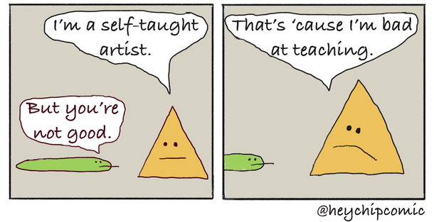 The self-taught artist