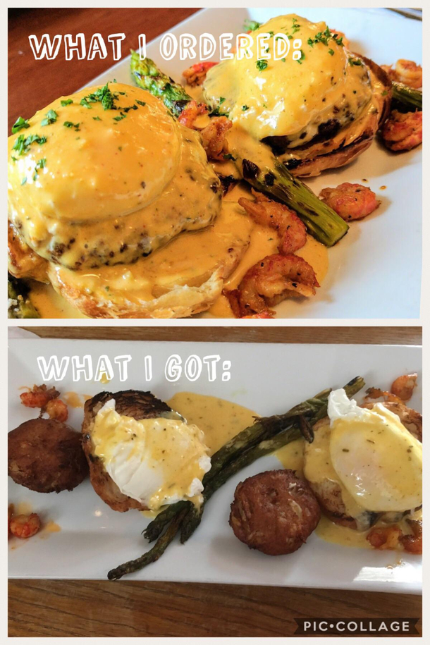 The server said its the same dish its just plated differently now Yeah  ok
