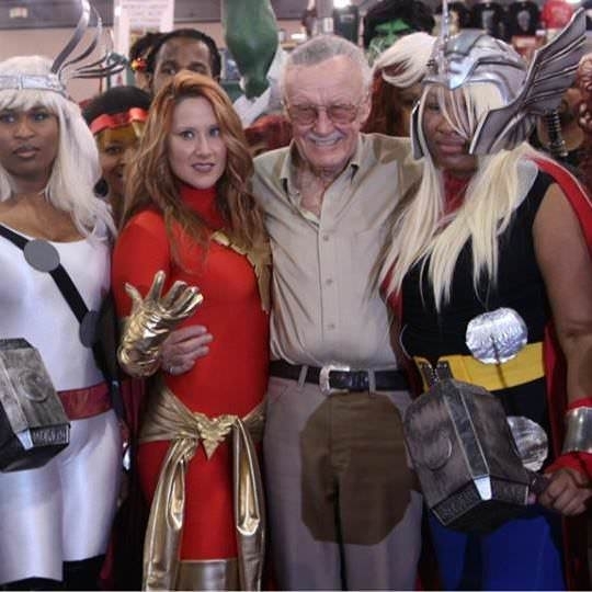 The shadow of Thors hammer made it look like Stan Lee peed himself