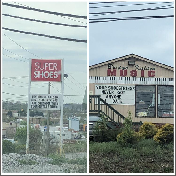 The shoe and music store saga continues