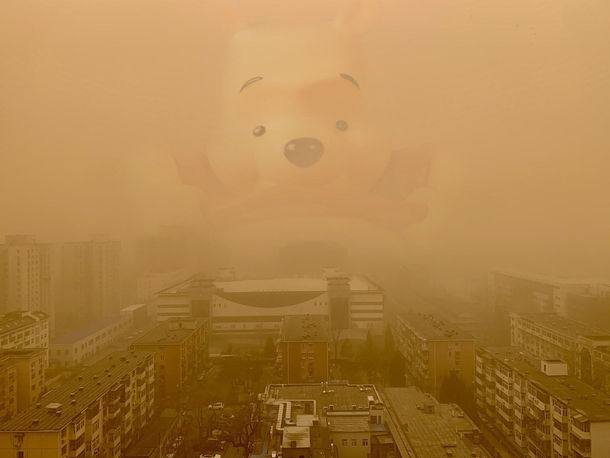The sky over Beijing today