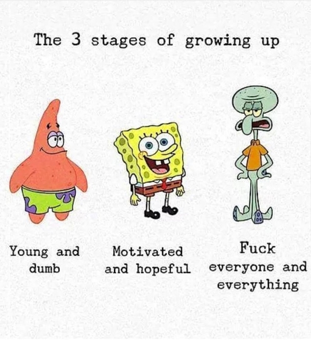 The  stages of growing up