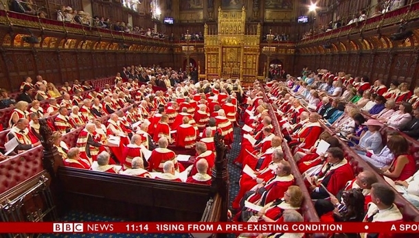 The state opening of parliament looks like the ceremony to name a successor after Santa has died