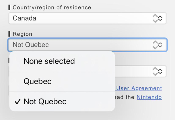 The survey asked where in Canada I lived