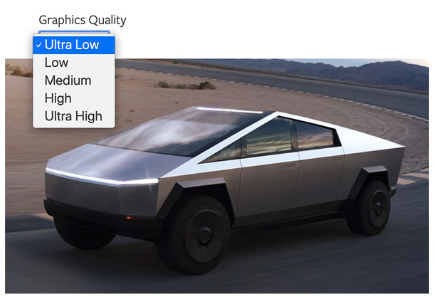 The Tesla Cybertruck needs a better video card