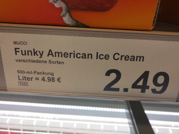 The things they sell in Germany