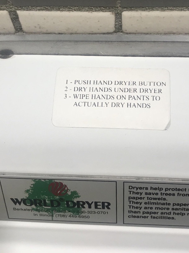The Truth about hand dryers Seen in Des Moines Airport