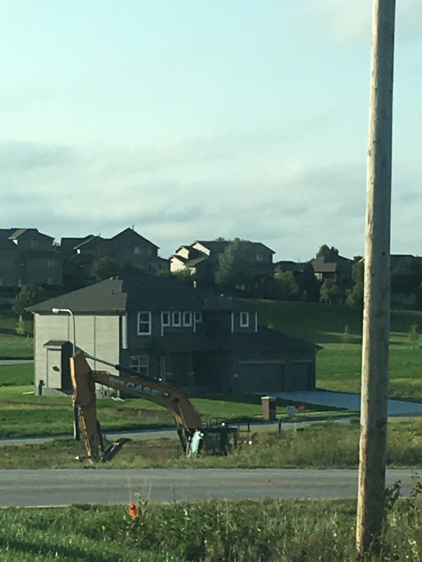 The unfortunate way the trim lines up on this house