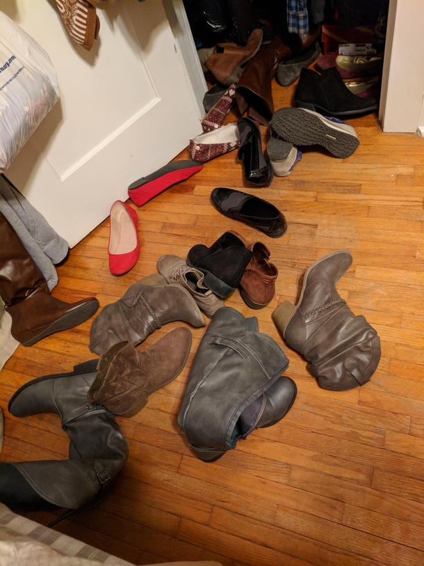 The untold horrors of living with a woman a shoe warzone