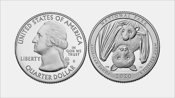 The US mint put bats on  national parks quarters