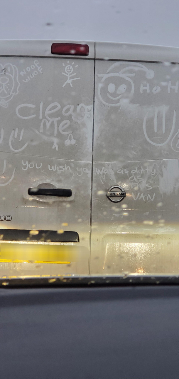 the van Infront of me today