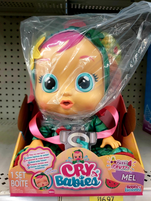 The way Cry Babies get shipped to stores is nightmare fuel