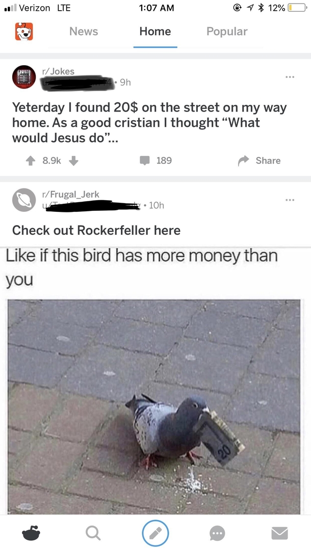 The way these posts lined up