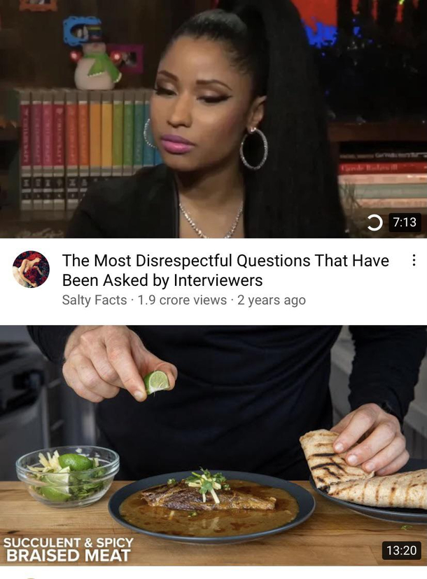 The way these two thumbnails come up
