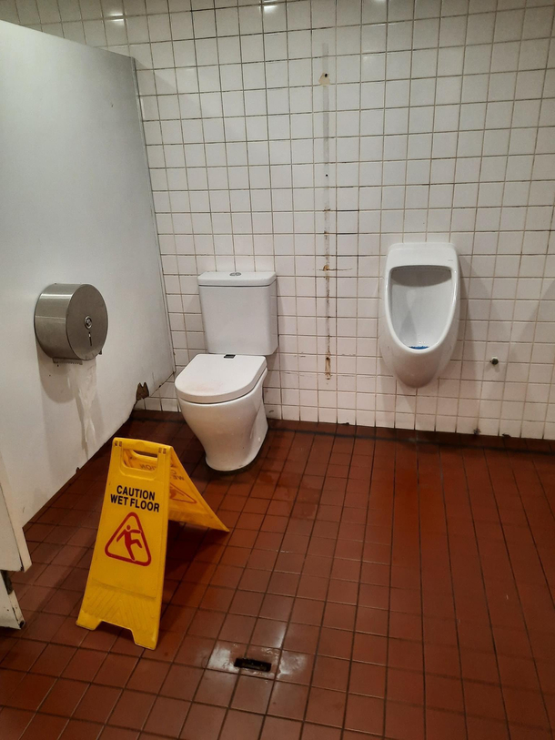 The wet floor is the least of their problems