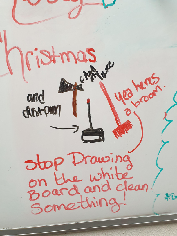 The whiteboard rebellion where I work