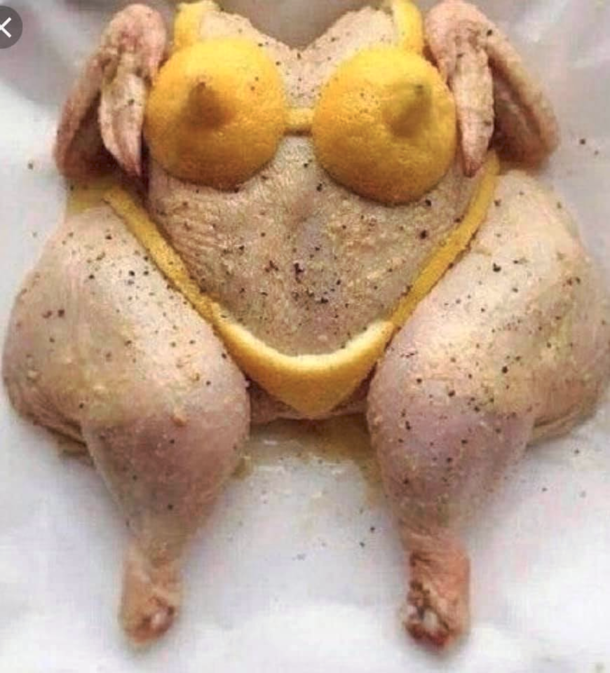 The wife said she wanted saucy chicken