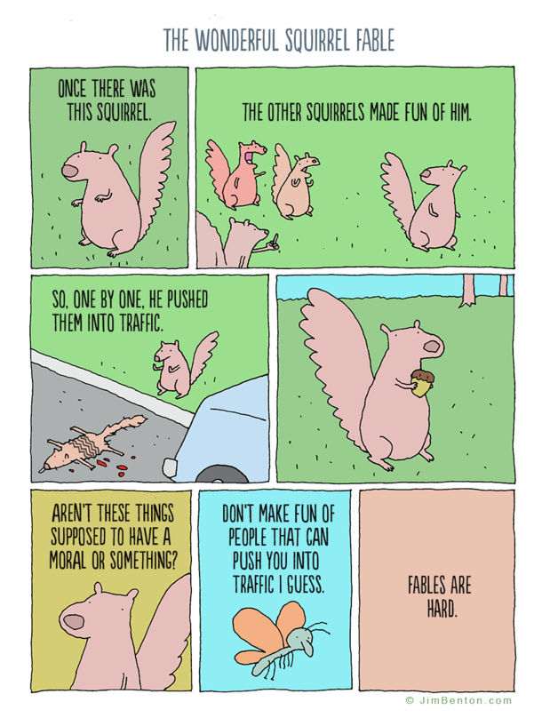 the wonderful squirrel fable