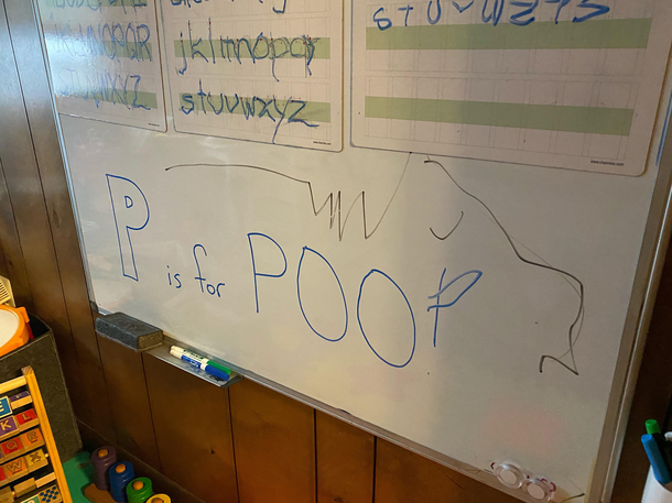 The word of the day was POOL until my -year-old made a small change