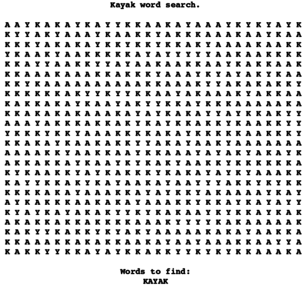 The Worst Word Search