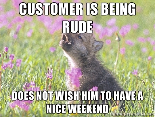 The wrath of the cashier