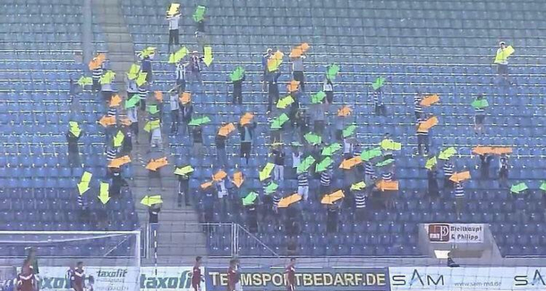 Their team wasnt able to score a goal in  consecutive games so they started showing them where the goal actually is